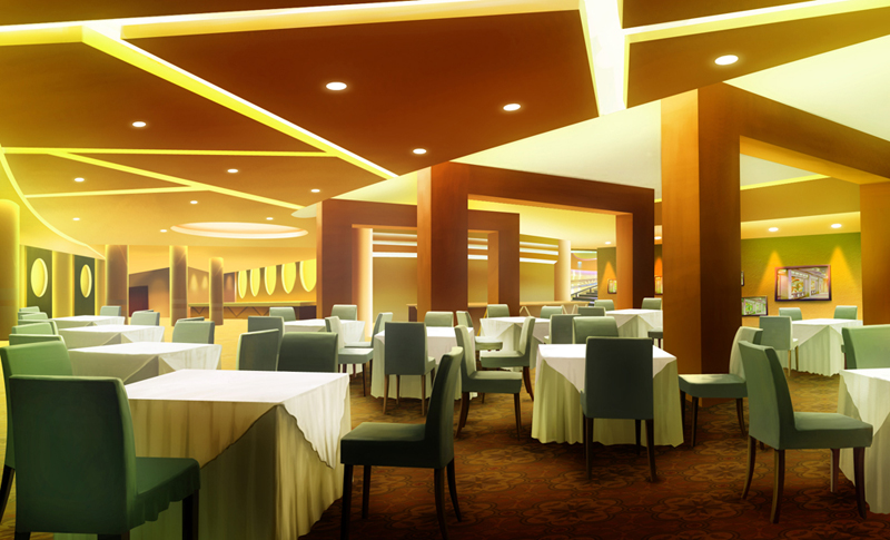《超级明星Online》游戏场景－餐厅（图）.jpg